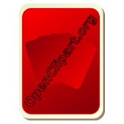 nicubunu Card backs silhouette red