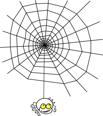 ryanlerch ragno the spider with a simple web