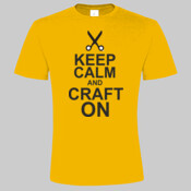 Keep calm craft on - marškinėliai vyriški 190gr. 2