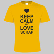 Keep calm love scrap - marškinėliai vyriški 190gr. 2