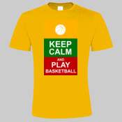 Keep calm play basketball - marškinėliai vyriški 190gr. 2