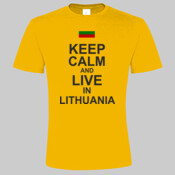 Keep calm live Lithuania - marškinėliai vyriški 190gr. 2 2