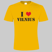 I love Vilnius - marškinėliai vyriški 190gr.